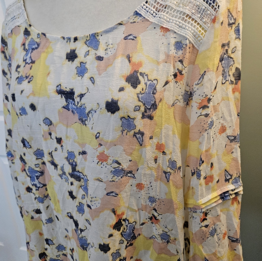 Hope & Harlow Multicolor Women's Size Large L Shirt Blouse - Picture 10 of 13